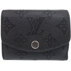 Louis Vuitton Portefeuille Iris XS Monogram Mahina Noir Trifold Wallet Black