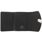Louis Vuitton Portefeuille Iris XS Monogram Mahina Noir Trifold Wallet Black — view 5
