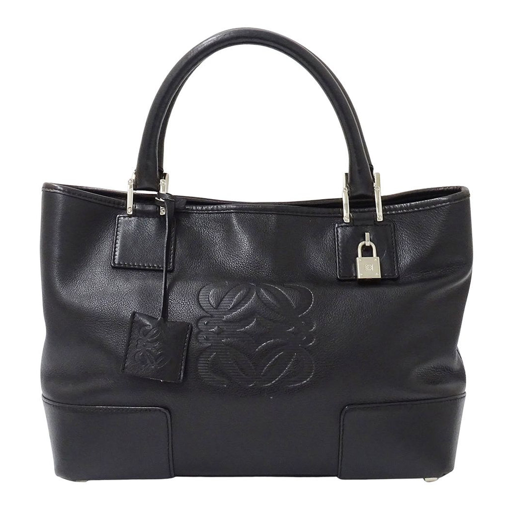 Loewe Bag Handbag Justa Leather Black