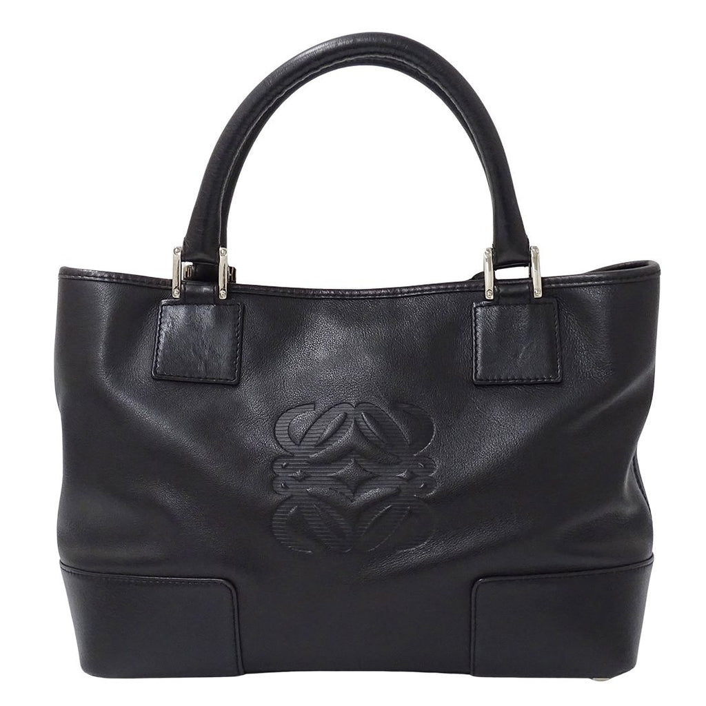 Loewe Bag Handbag Justa Leather Black — view 2