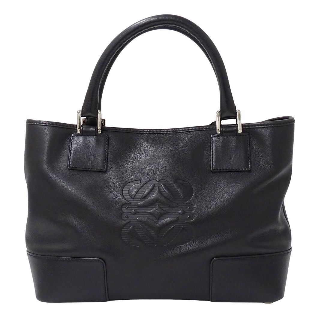 Loewe Bag Handbag Justa Leather Black — view 2