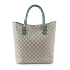 Gucci GG Supreme Leather Tote Shoulder Business Document Brown — view 3