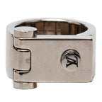 Louis Vuitton Monogram Logo Hinge Lock M Silver Metal 1 Ring — view 2