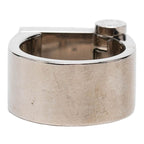 Louis Vuitton Monogram Logo Hinge Lock M Silver Metal 1 Ring — view 3