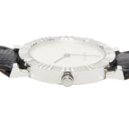 Tiffany & Co Atlas Watch Silver Black Leather — view 3