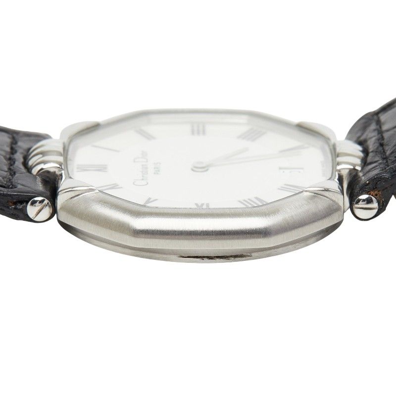 Dior Watch White Black Stainless Steel Leather — view 4
