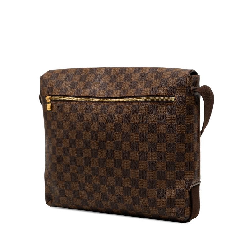 Louis Vuitton Damier Brooklyn MM Crossbody Shoulder Bag Brown Leather — view 2
