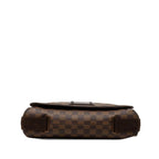 Louis Vuitton Damier Brooklyn MM Crossbody Shoulder Bag Brown Leather — view 3