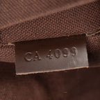 Louis Vuitton Damier Brooklyn MM Crossbody Shoulder Bag Brown Leather — view 6