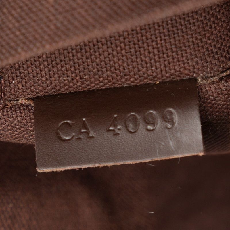 Louis Vuitton Damier Brooklyn MM Crossbody Shoulder Bag Brown Leather — view 6