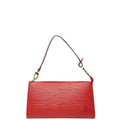 Louis Vuitton Epi Pochette Pouch Handbag Castilian Red Leather