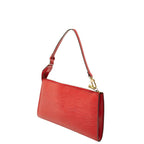 Louis Vuitton Epi Pochette Pouch Handbag Castilian Red Leather — view 2