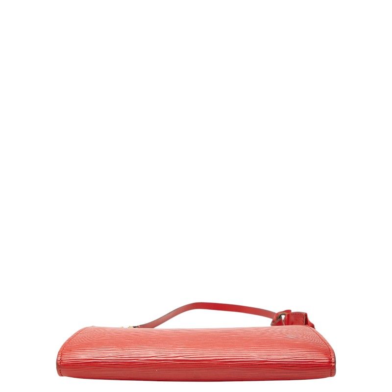 Louis Vuitton Epi Pochette Pouch Handbag Castilian Red Leather — view 3