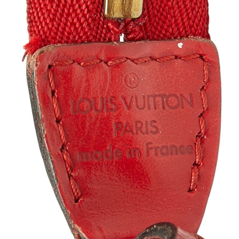 Louis Vuitton Epi Pochette Pouch Handbag Castilian Red Leather — view 7