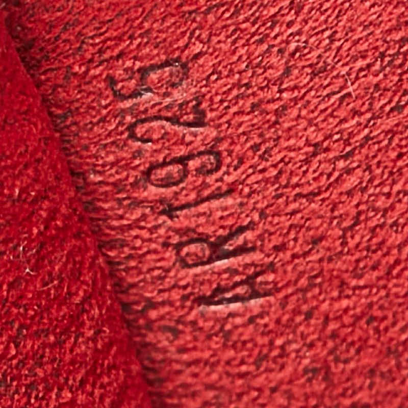 Louis Vuitton Epi Pochette Pouch Handbag Castilian Red Leather — view 8