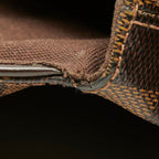 Louis Vuitton Damier Brooklyn MM Crossbody Shoulder Bag Brown Leather — view 6