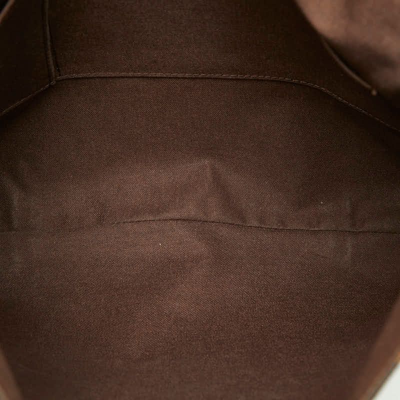 Louis Vuitton Damier Brooklyn MM Crossbody Shoulder Bag Brown Leather — view 7