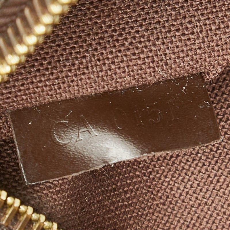 Louis Vuitton Damier Brooklyn MM Crossbody Shoulder Bag Brown Leather — view 9