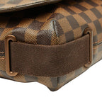 Louis Vuitton Damier Brooklyn MM Crossbody Shoulder Bag Brown Leather — view 5