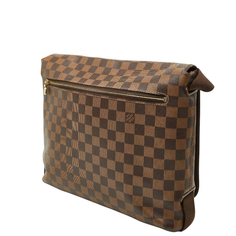 Louis Vuitton Damier Brooklyn MM Crossbody Shoulder Bag Brown Leather — view 2