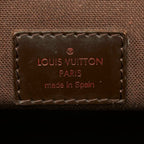 Louis Vuitton Damier Brooklyn MM Crossbody Shoulder Bag Brown Leather — view 8