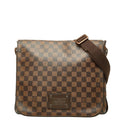 Louis Vuitton Damier Brooklyn MM Crossbody Shoulder Bag Brown Leather
