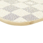 Louis Vuitton Damier Azur Neverfull MM Pouch White Leather — view 5