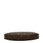 Louis Vuitton Monogram Pochette Handbag Brown Leather — view 3