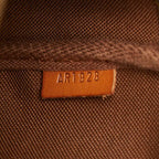 Louis Vuitton Monogram Pochette Handbag Brown Leather — view 9