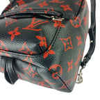 Louis Vuitton Backpack Palm Springs Mini Black Red Monogram Enfrarge Silver — view 5