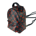 Louis Vuitton Backpack Palm Springs Mini Black Red Monogram Enfrarge Silver — view 2