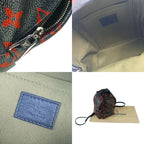 Louis Vuitton Backpack Palm Springs Mini Black Red Monogram Enfrarge Silver — view 9