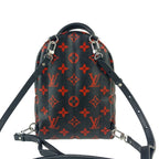 Louis Vuitton Backpack Palm Springs Mini Black Red Monogram Enfrarge Silver — view 3