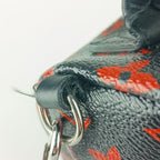 Louis Vuitton Backpack Palm Springs Mini Black Red Monogram Enfrarge Silver — view 7