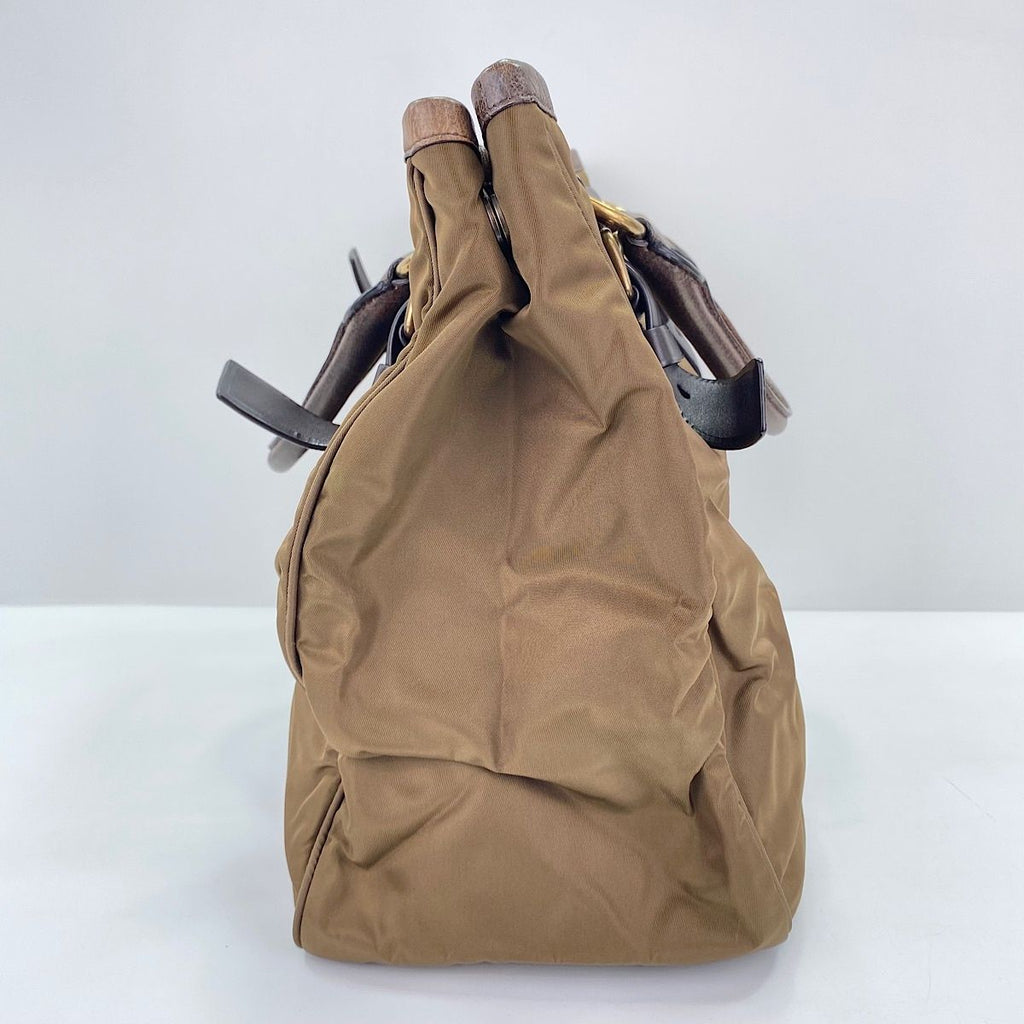 Prada Tote Tessuto Brown — view 6