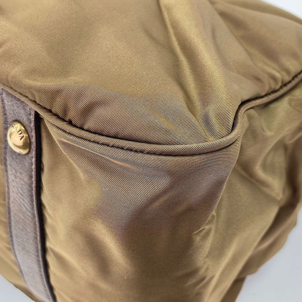 Prada Tote Tessuto Brown — view 8