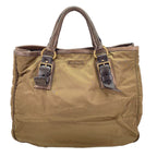 Prada Tote Tessuto Brown