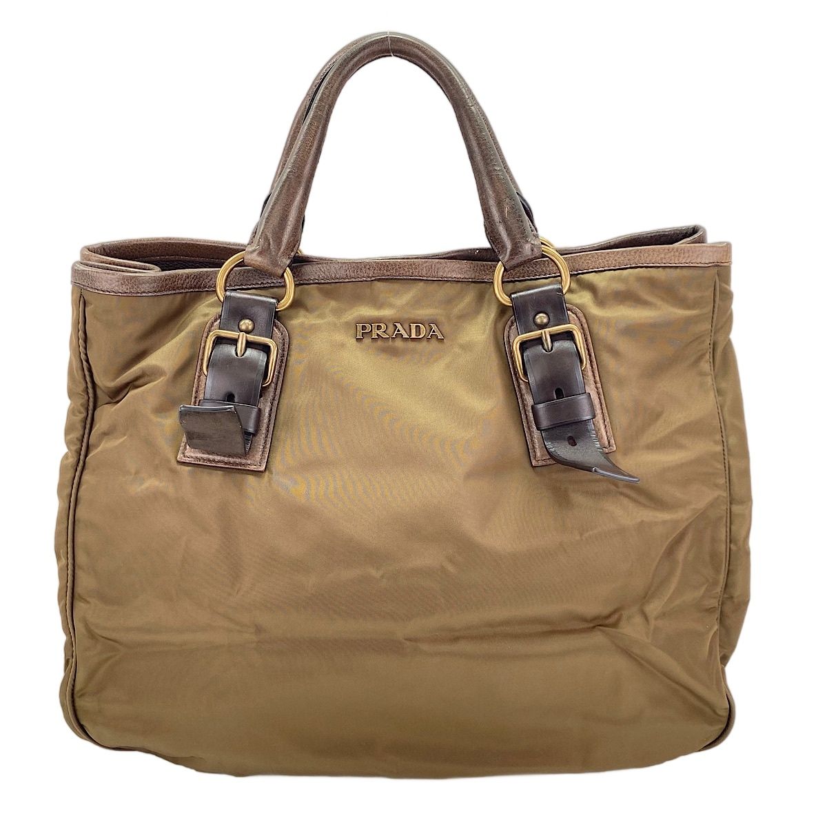 Prada Tote Tessuto Brown