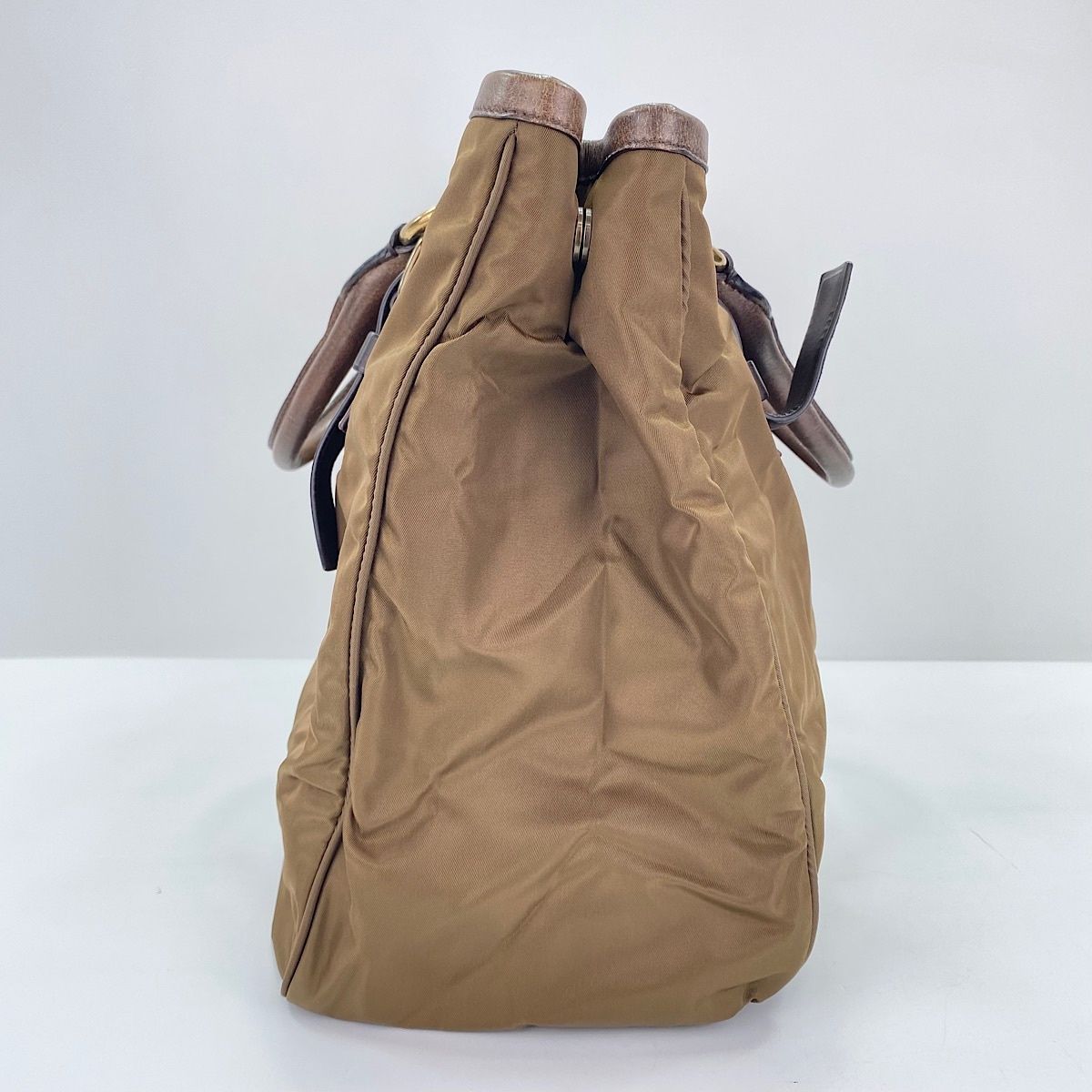 Prada Tote Tessuto Brown — view 5
