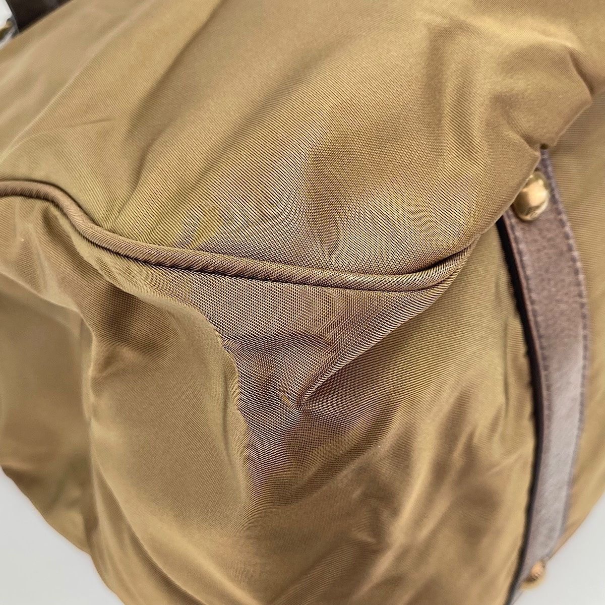 Prada Tote Tessuto Brown — view 9
