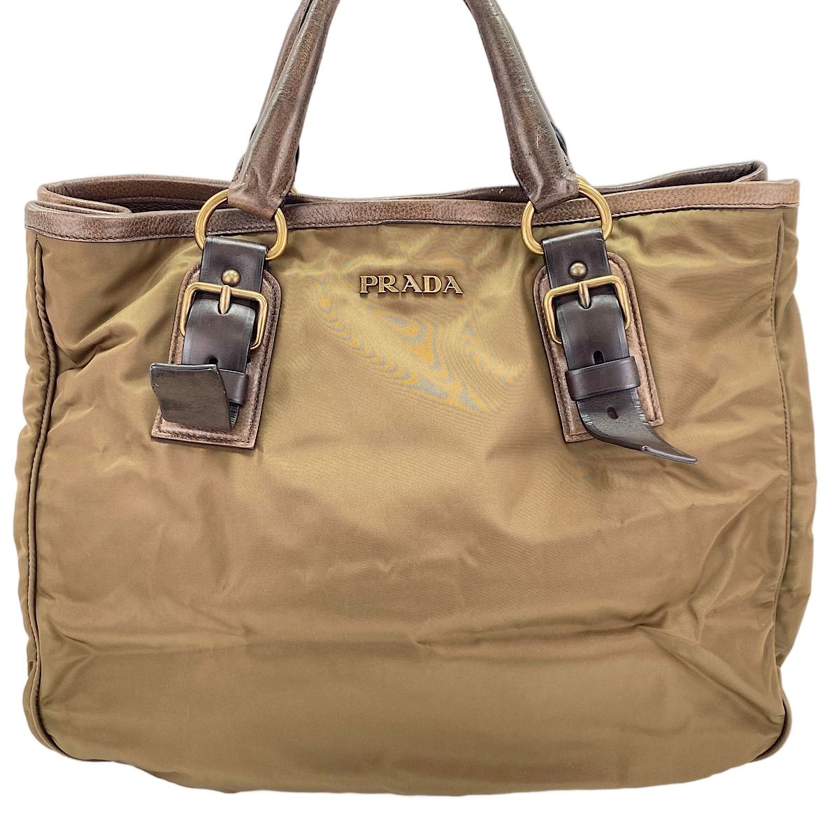 Prada Tote Tessuto Brown — view 2