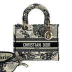 Dior Handbag Lady Embroidery 2-Way