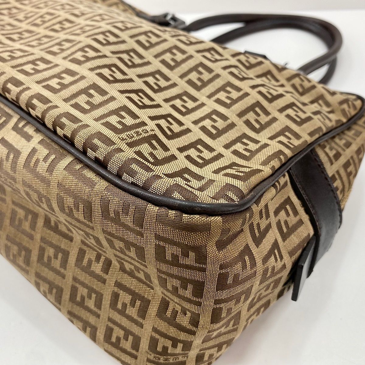 Fendi Handbag Zucca Beige — view 8