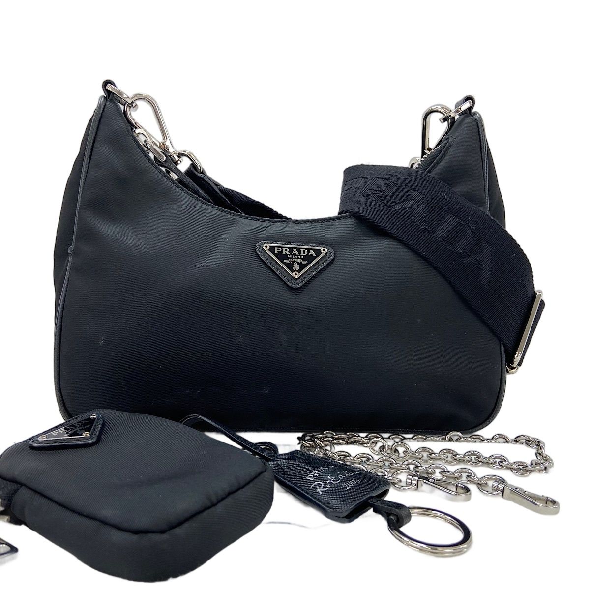 Prada Shoulder Bag Triangle Logo