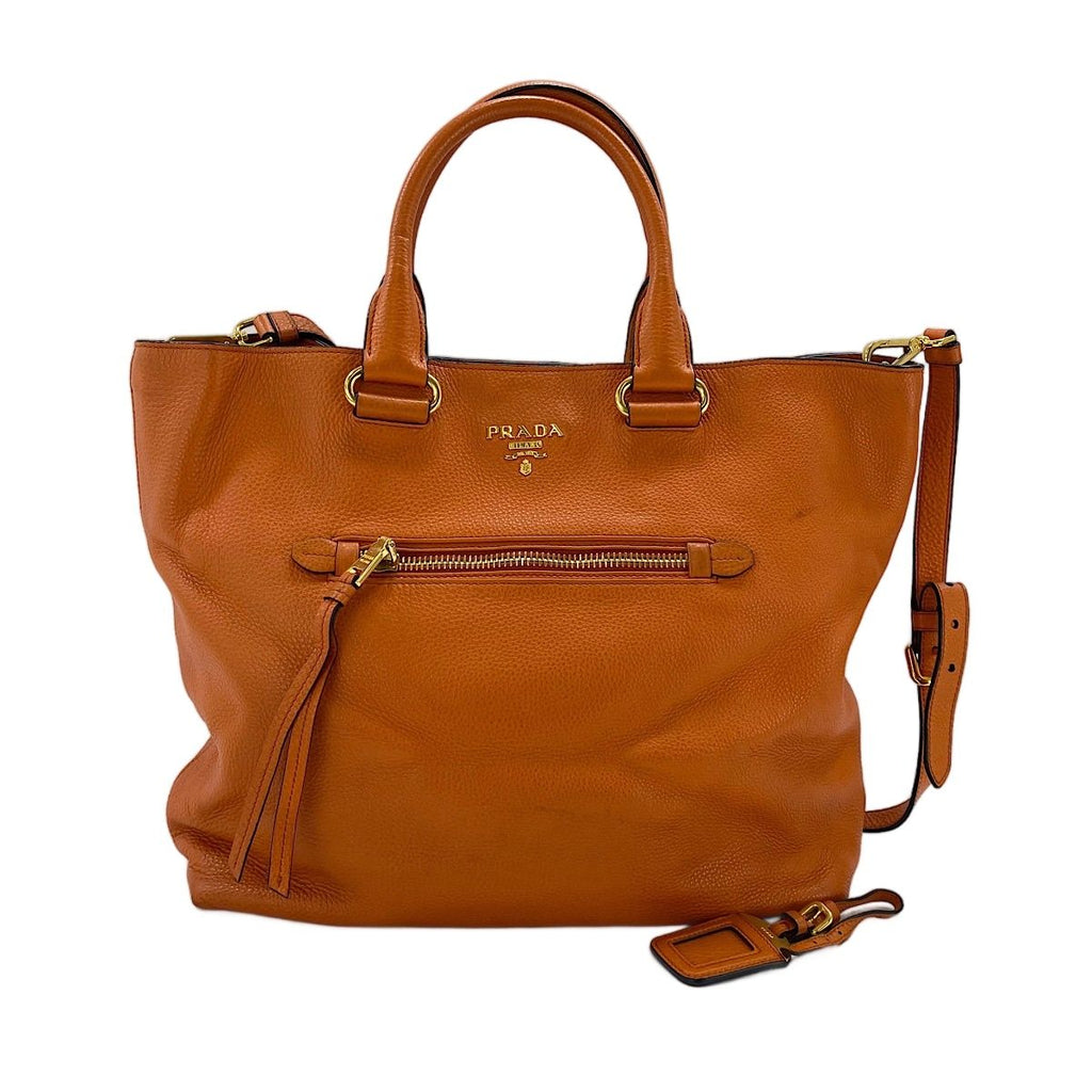 Prada Tote 2-Way Orange