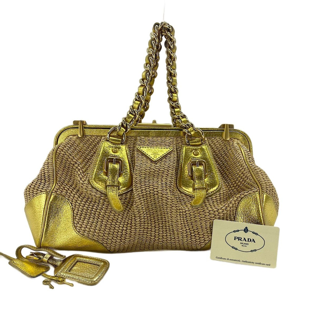 Prada Handbag Gold