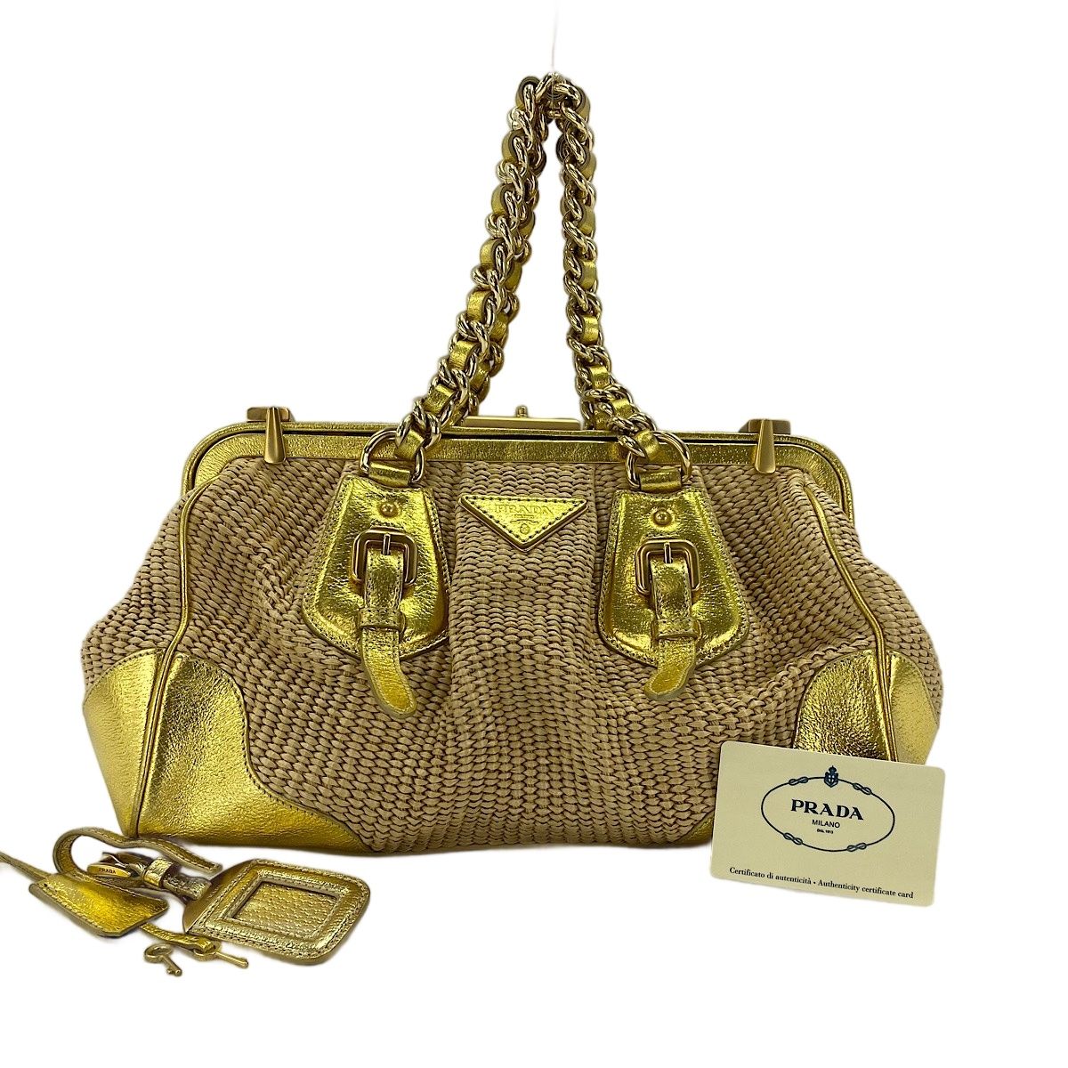 Prada Handbag Gold