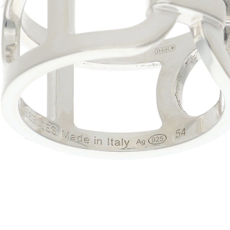 Hermes Chaine D'ancre Silver Ring — view 4