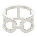 Hermes Chaine D'ancre Silver Ring