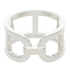 Hermes Chaine D'ancre Silver Ring